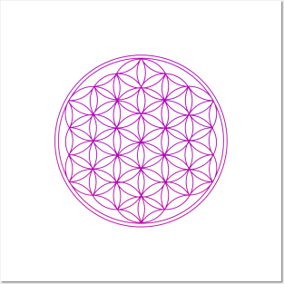 Violet Sacred Geometry Posters and Art